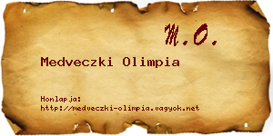 Medveczki Olimpia névjegykártya